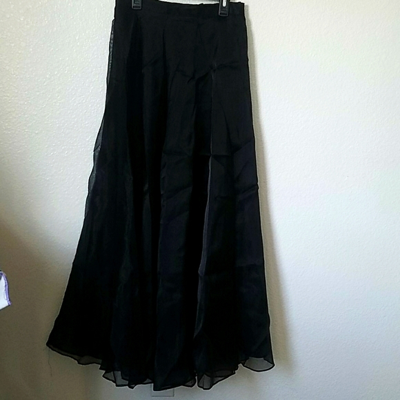 Dresses & Skirts - Black long skirt, Size 8